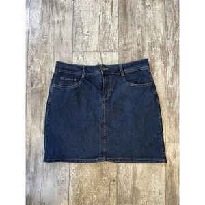 St. John's Bay Dark Blue Mini Skirt